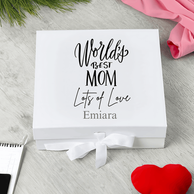 Personalised Best Mom  Keepsake Memory Box Gift