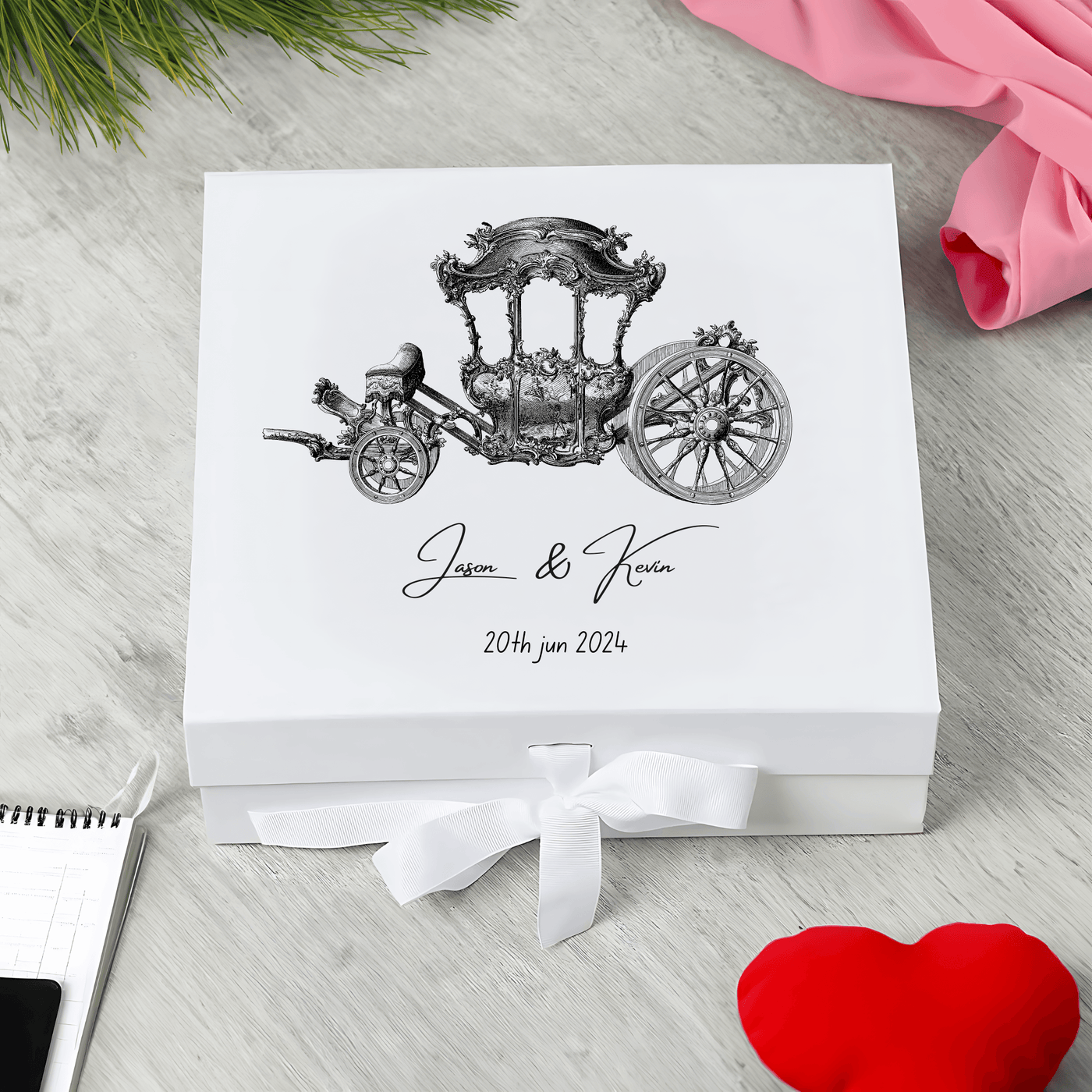 Personalised Wedding Keepsake Memory Box Gift