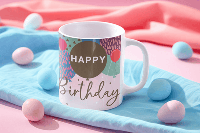 Personalised Happy Birthday Mug -Custom Gift for Her & Him