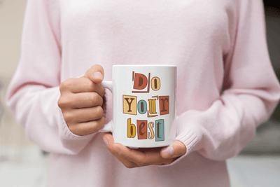 Personalized Ceramic Do your Best  Mug - Unique Gift for Him & Her, Perfect for Any Occasion