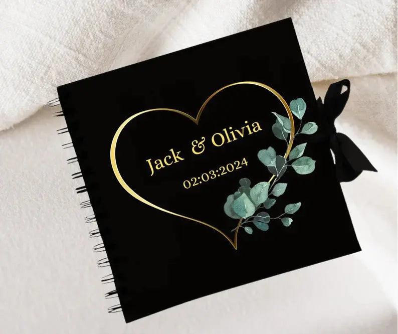 Wedding Photo Album Black Scrapbook Guest Book Boxed Gift