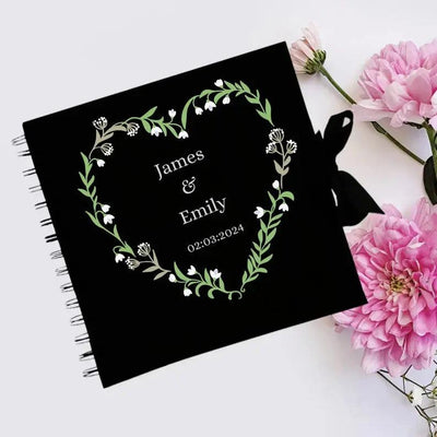 Wedding Photo Album Black Scrapbook Guest Book Boxed Gift