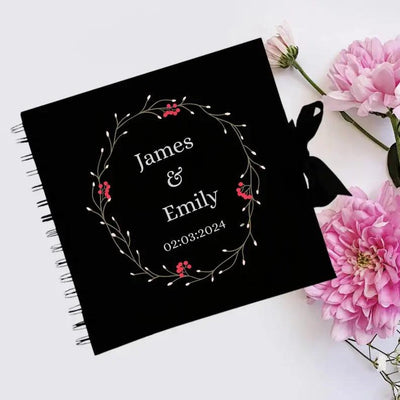 Wedding Photo Album Black Scrapbook Guest Book Boxed Gift