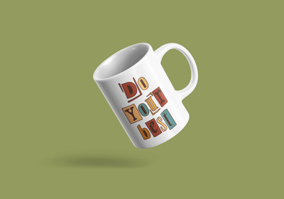 Personalized Ceramic Do your Best  Mug - Unique Gift for Him & Her, Perfect for Any Occasion