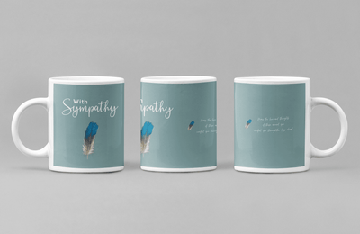 Personalized Sympathy Mug - Custom Ceramic Coffee Cup, Thoughtful Gift for Him & Her