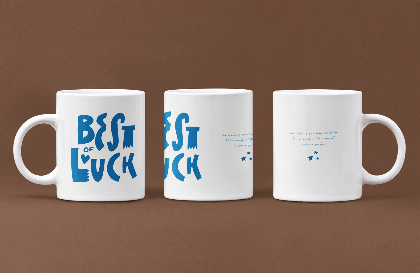 Personalized Ceramic Best of Luck Mug - Unique Gift for Him & Her, Perfect for Any Occasion