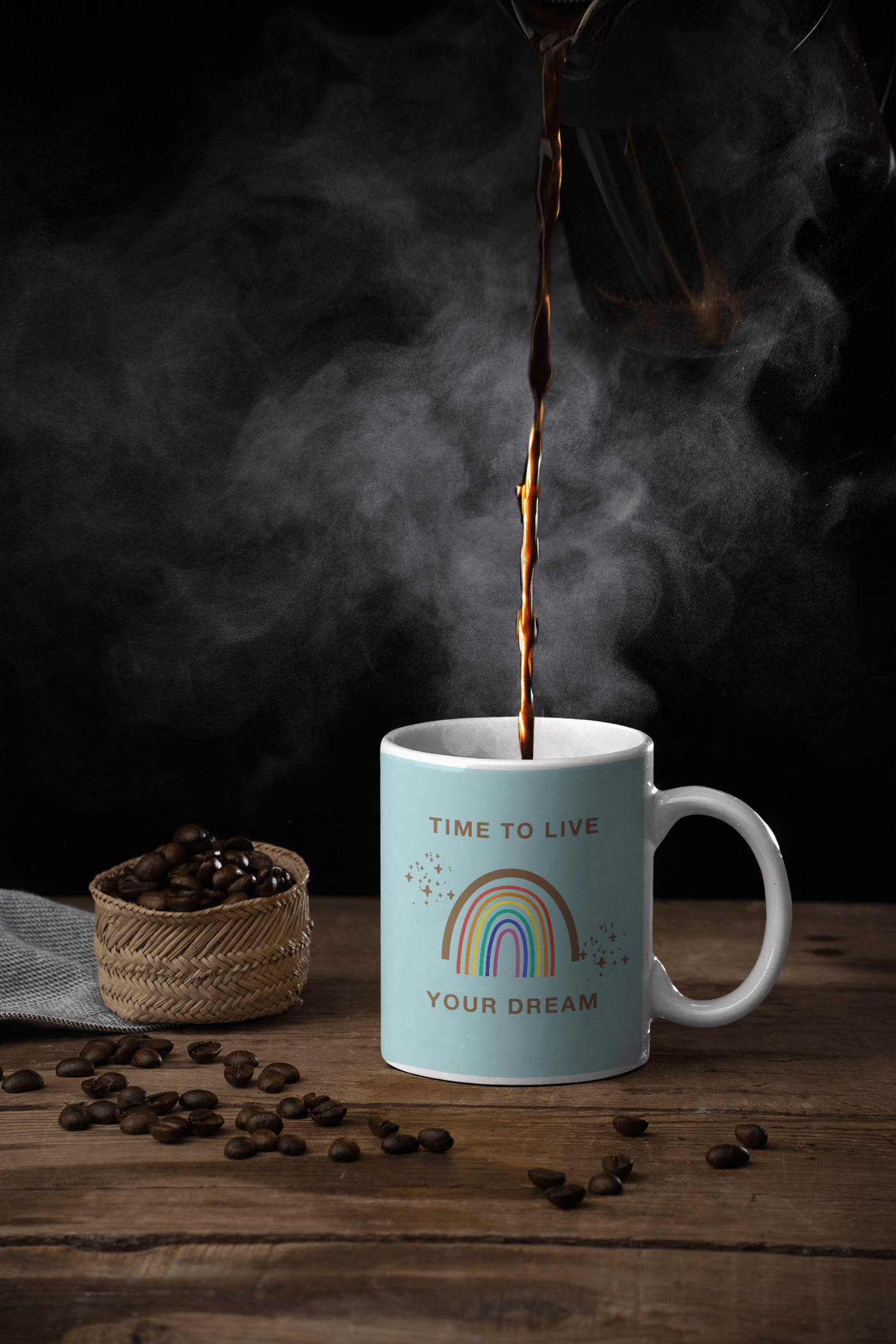 Personalized 'Hang in There' Mug: Custom Ceramic Gift for Him & Her