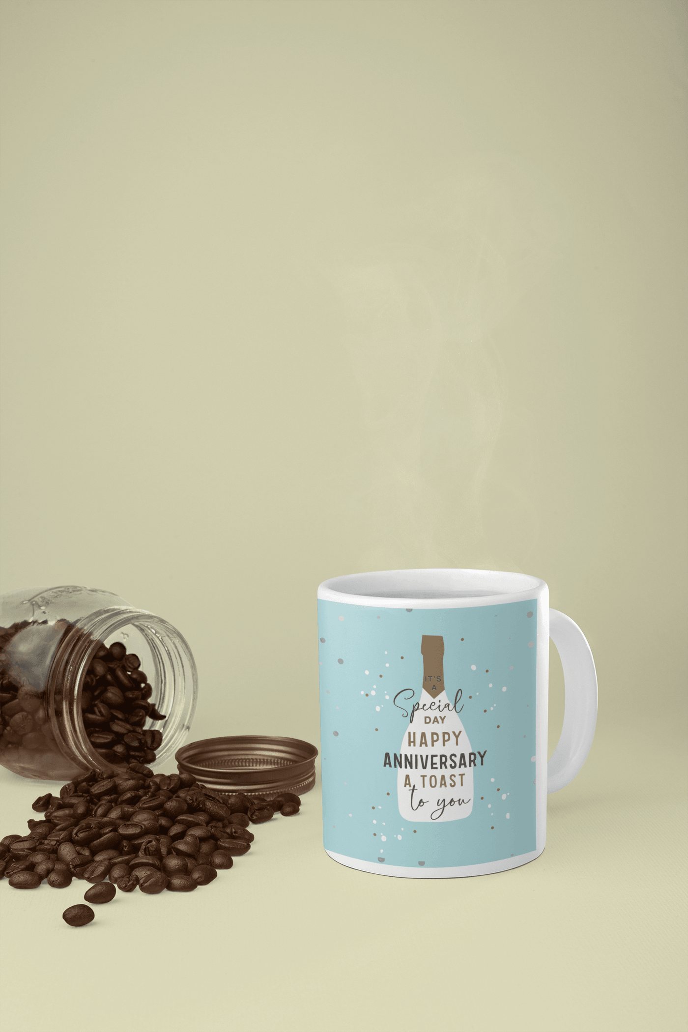 Personalized Ceramic Mug - Anniversary Gift for Him & Her, Unique Healing Gift for Any Occasion