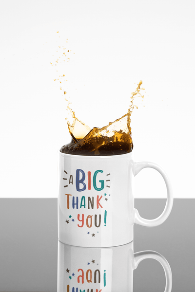 Personalized Ceramic THANK YOU Mug - Unique Gift for Him & Her, Perfect for Any Occasion