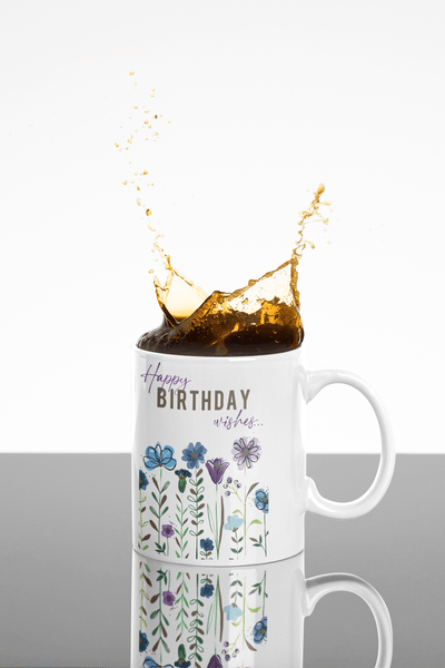 Personalised Happy Birthday Mug - Custom Gift for Her & Him