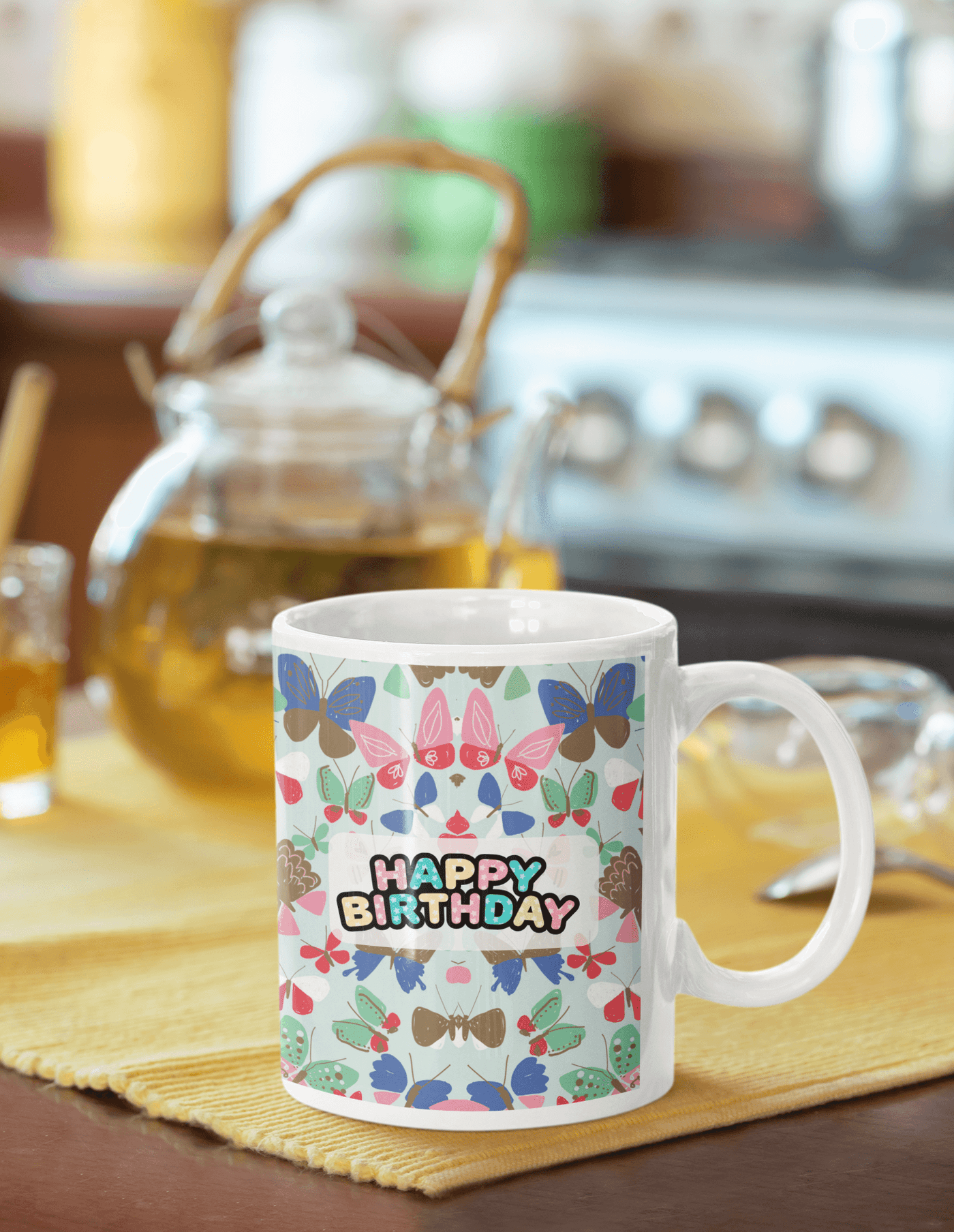 Personalized Happy Birthday Mug: Custom Gift for Him & Her