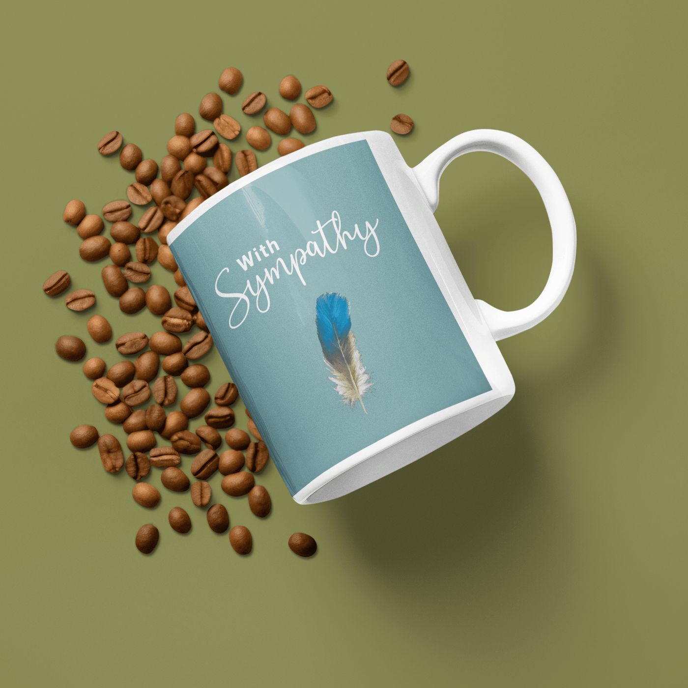 Personalized Sympathy Mug - Custom Ceramic Coffee Cup, Thoughtful Gift for Him & Her