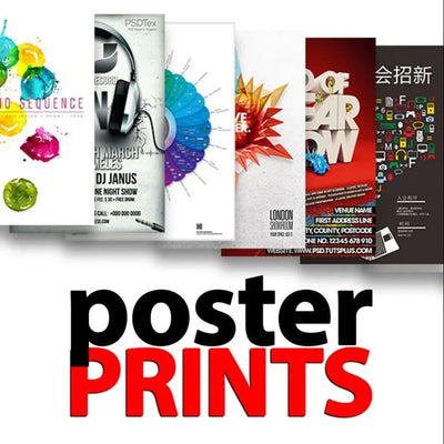 Poster Printing Outdoor Waterproof, Fade Resistant, Grey Back PVC A0 A1 A2 A3 A4