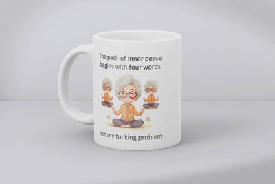 Not My Fucking Problem Ceramic Mug - Gift For Her - Personalised Mug