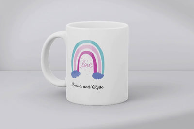 Rainbow love mug Ceramic Mug Gift