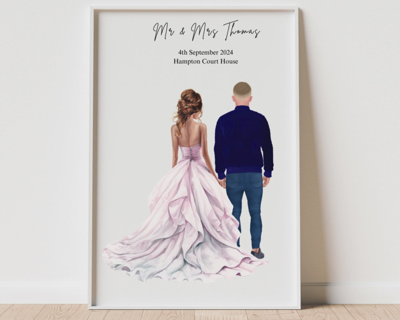 Personalised Wedding gift for couple,Bride and Groom Custom Print, Wedding