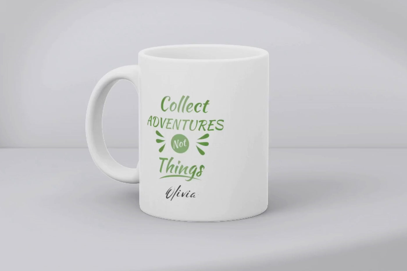 Collect Adventures Things Ceramic Mug - Gift For Her - Personalised Mug