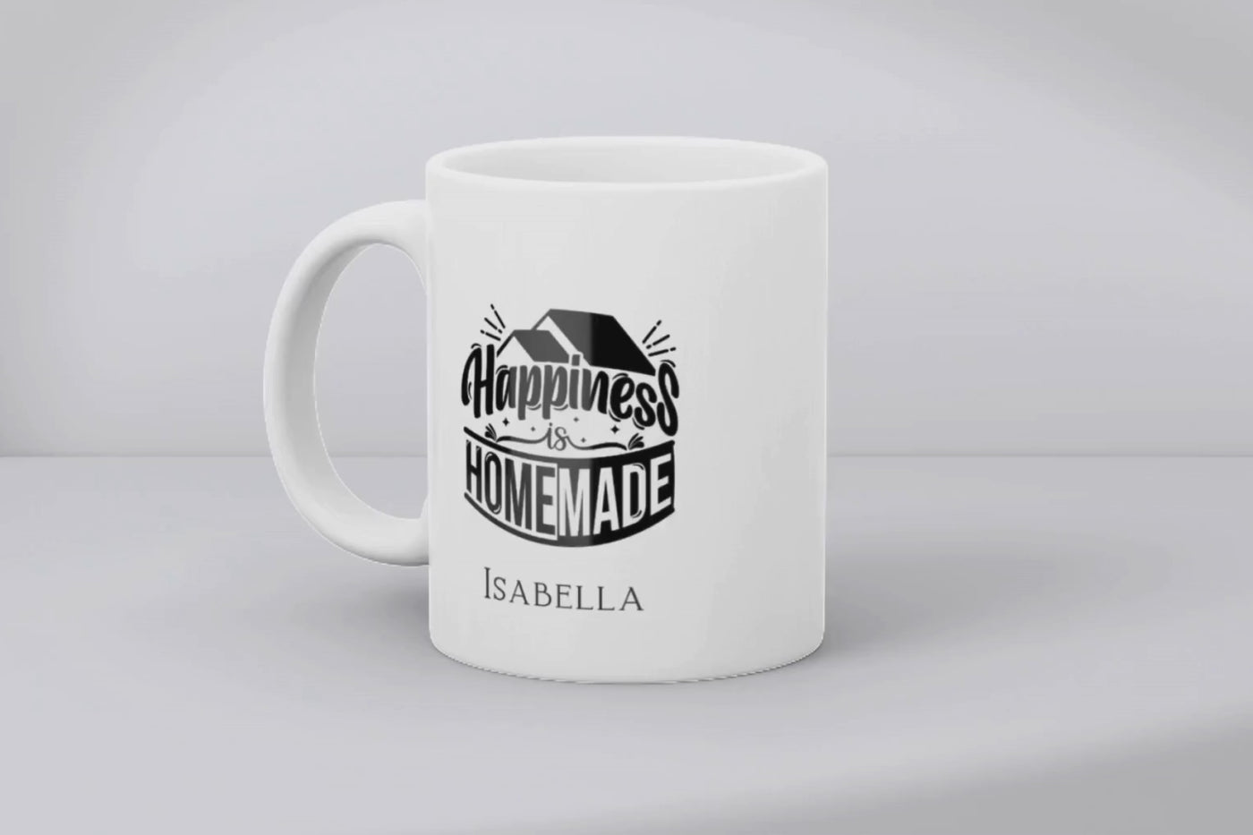 Happiness home made Ceramic Mug - Gift For Her - Personalised Mug