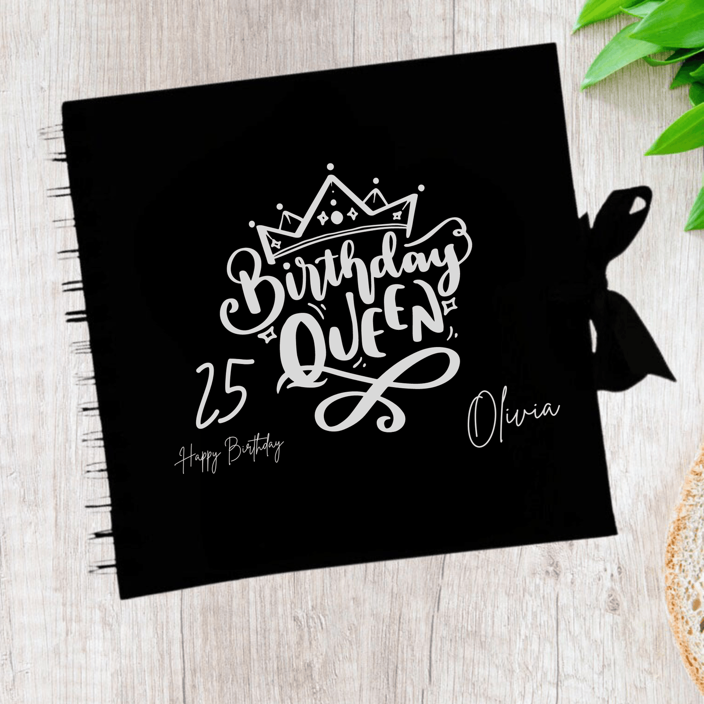 Birthday Black Scrapbook Guest Book Boxed Birthday Gift Scrapbook