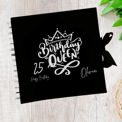 Birthday Black Scrapbook Guest Book Boxed Birthday Gift Scrapbook