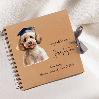 Graduation Brown Scrapbook Guest Book Boxed Graduation Gift Scrapbook