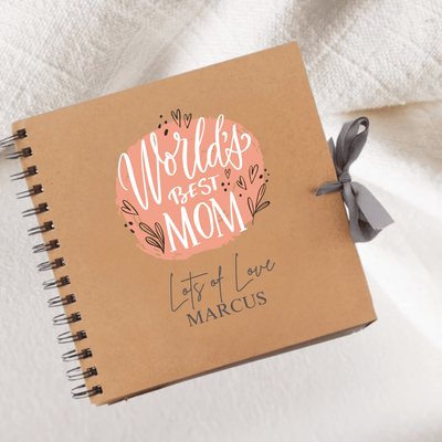 Mom Brown Scrapbook Guest Book Boxed Graduation Gift Scrapbook