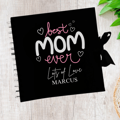 Mom Black Scrapbook Guest Book Boxed Graduation Gift Scrapbook