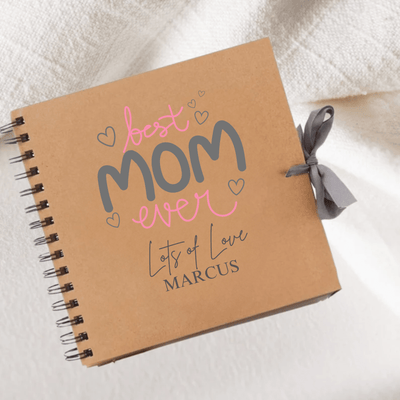 Mom Brown Scrapbook Guest Book Boxed Graduation Gift Scrapbook