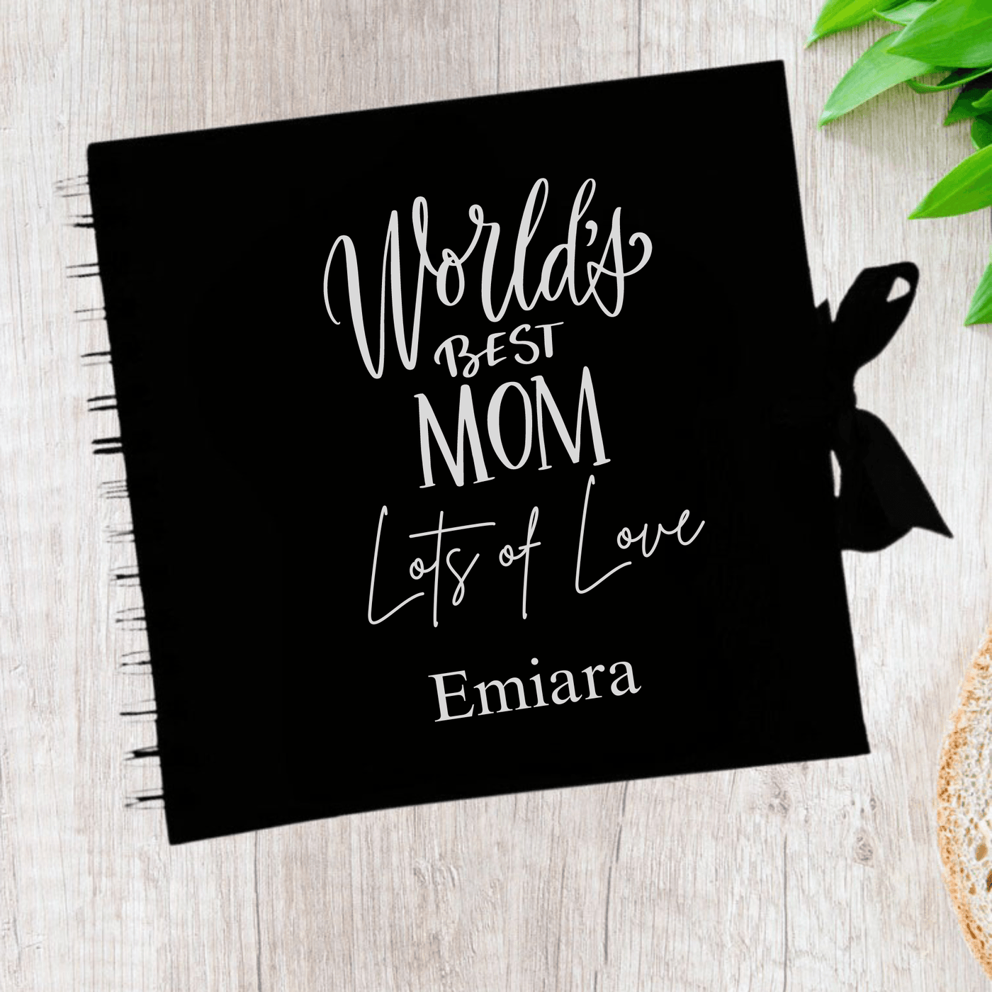 Mom Black Scrapbook Guest Book Boxed Graduation Gift Scrapbook