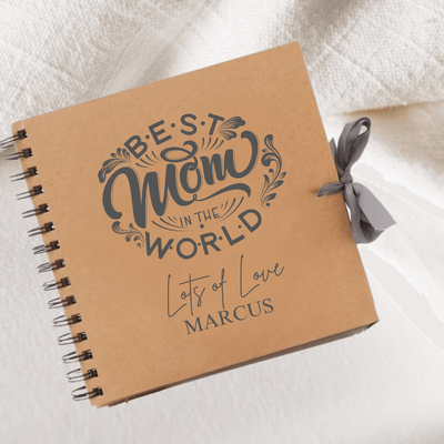 Mom Brown Scrapbook Guest Book Boxed Graduation Gift Scrapbook