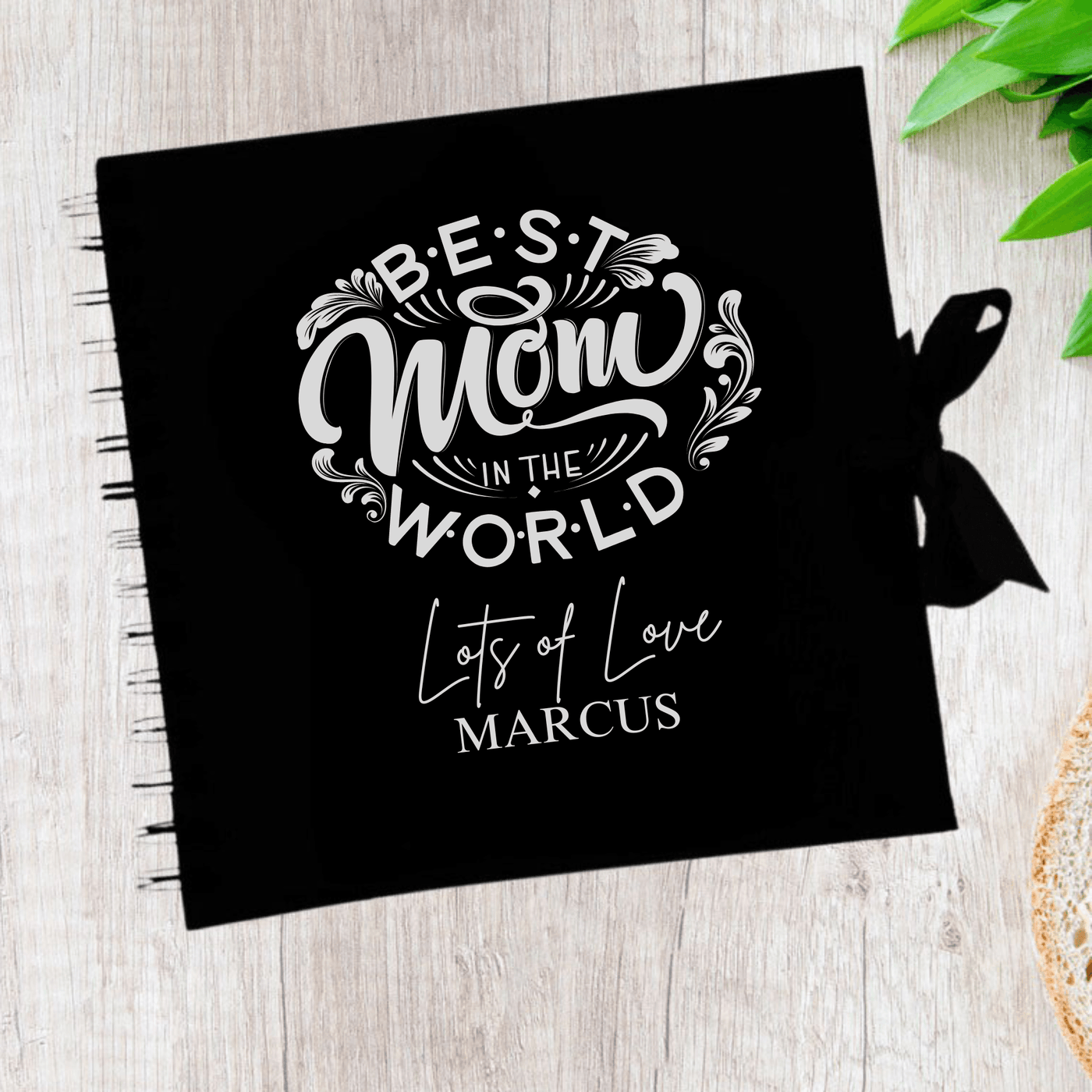 Mom Black Scrapbook Guest Book Boxed Graduation Gift Scrapbook