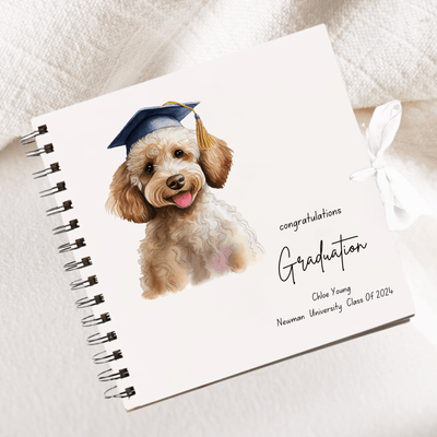 Graduation White Scrapbook Guest Book Boxed Graduation Gift Scrapbook