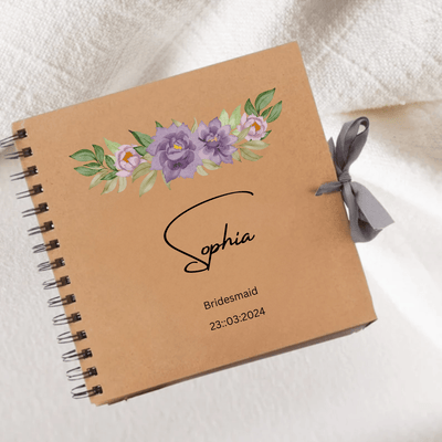 Bride Made Brown Scrapbook Guest Book Boxed Bride Made Gift Scrapbook