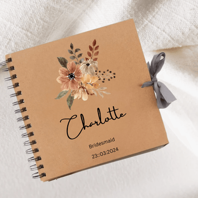 Bride Made Brown Scrapbook Guest Book Boxed Bride Made Gift Scrapbook