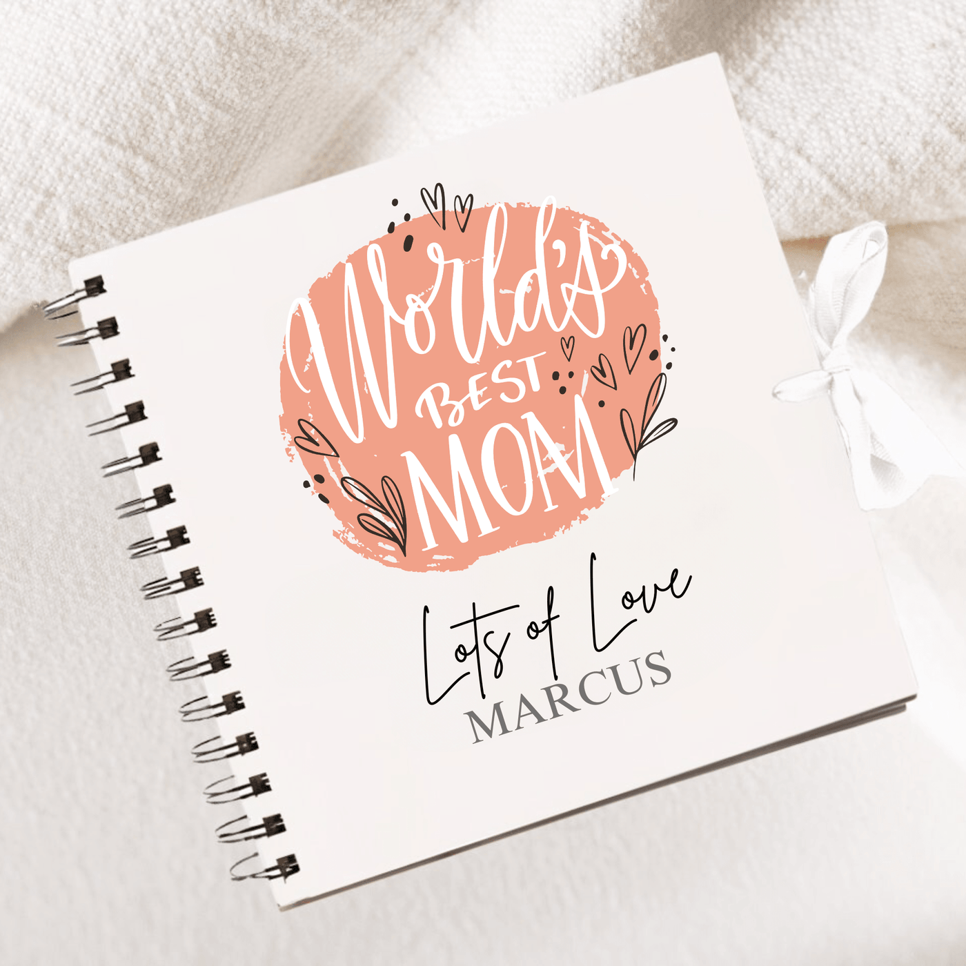 Mom White Scrapbook Guest Book Boxed Graduation Gift Scrapbook