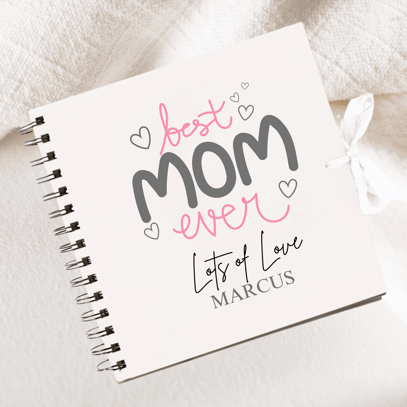 Mom White Scrapbook Guest Book Boxed Graduation Gift Scrapbook