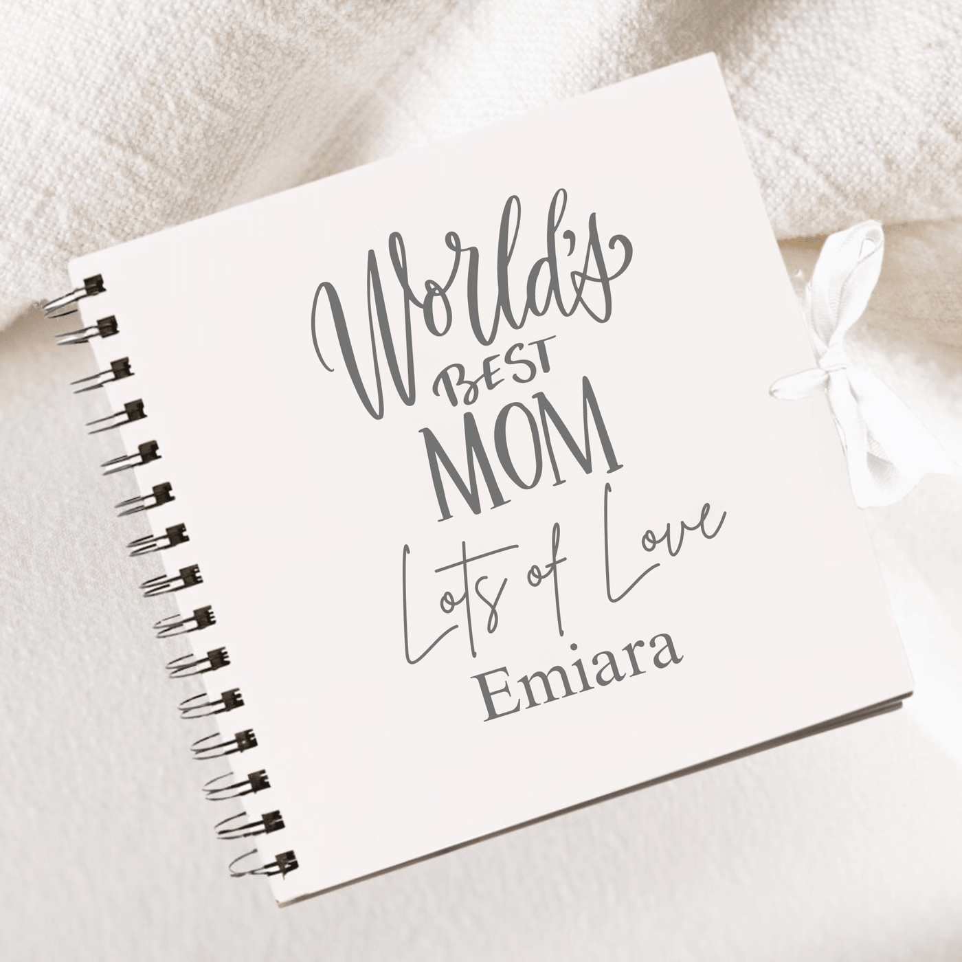 Mom White Scrapbook Guest Book Boxed Graduation Gift Scrapbook