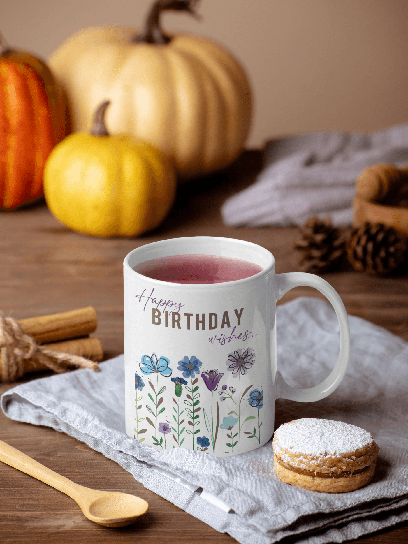 Personalised Happy Birthday Mug - Custom Gift for Her & Him